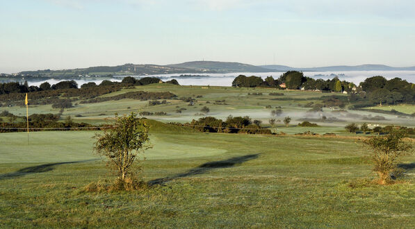 The 8th Green and Radiation fog over Tavistock