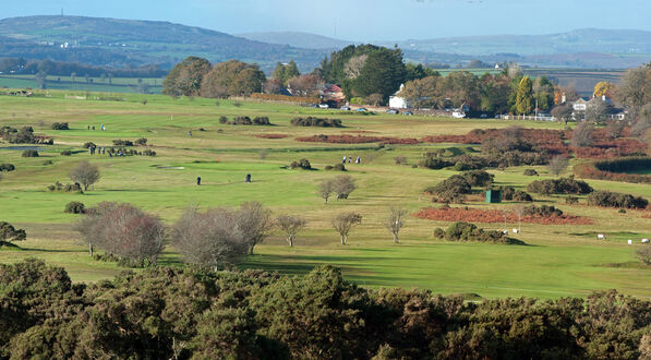 The 18th Green and Clubhouse in the distance to the right